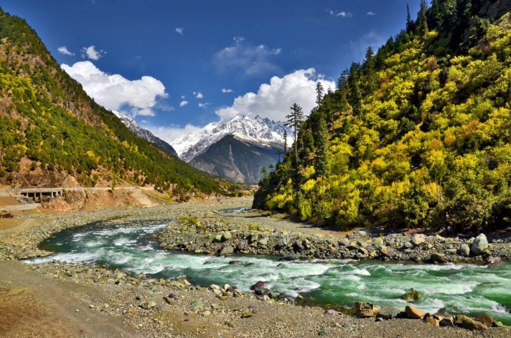 Swat River flowing through Kalam valley